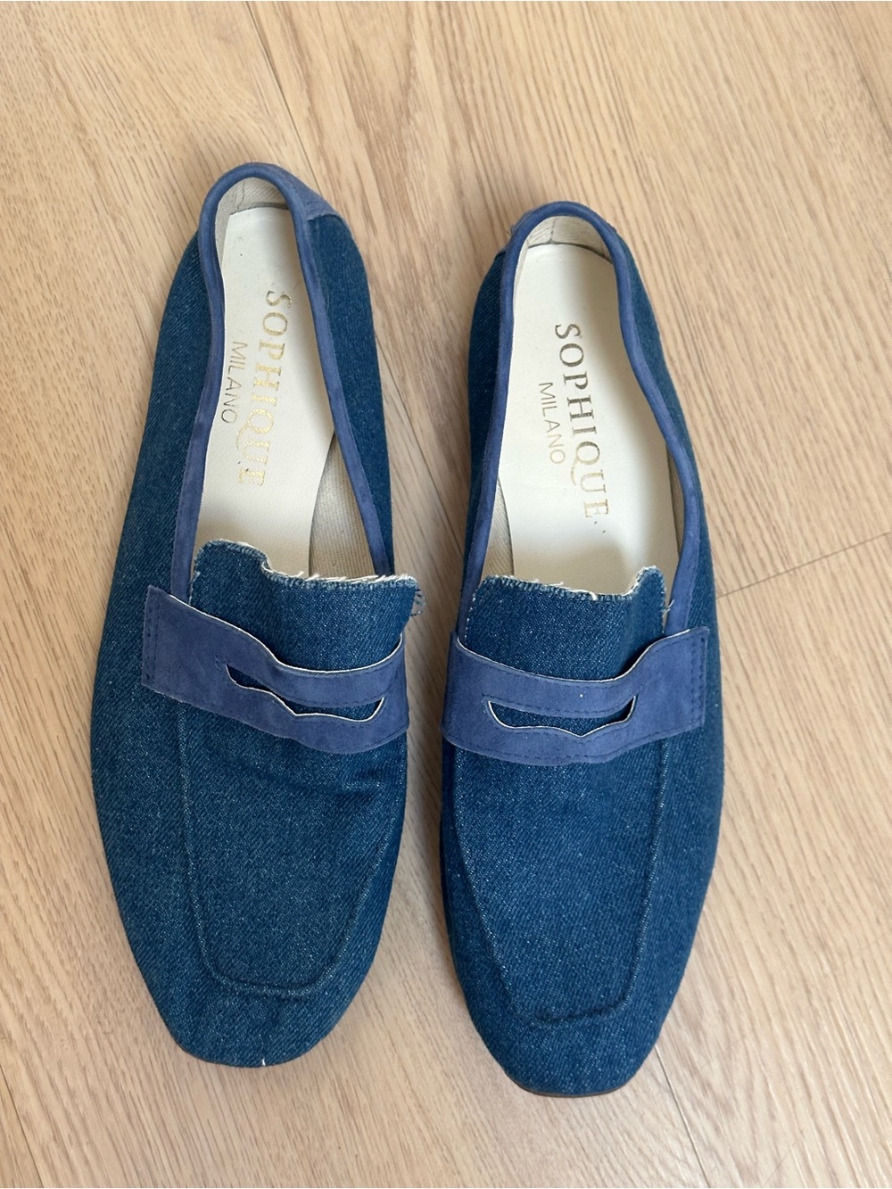 Sophioque Milano Blue Denim Loafers